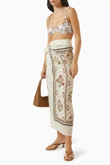 Lavanda Andes Pareo in Cotton Blend