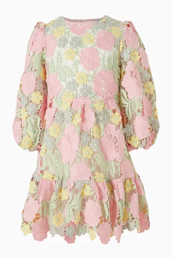 Estella Embroidered Mini Dress