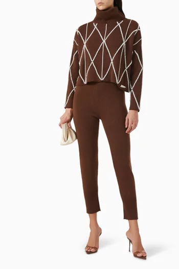 The Embellished High-neck Sweater