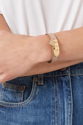 سوار بحلية بشعار الماركة جلد سافيانو