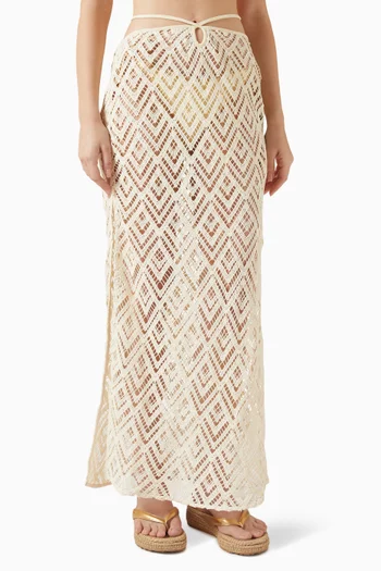 تنورة سول طويلة قطن