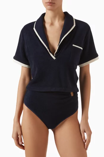 Misty Hem T-shirt in Terry