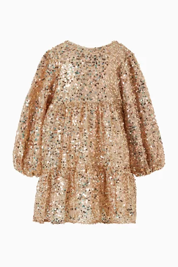 Lila Sequin-embellished Dress