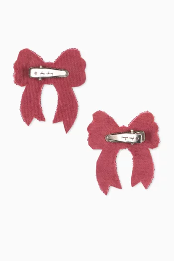 Bow Hair Clips, Pack of 2