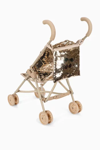 عربة للدمى لامعة 