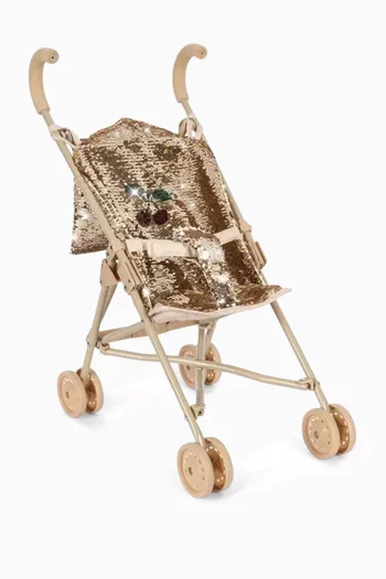 عربة للدمى لامعة 