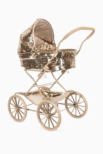 عربة للدمى لامعة