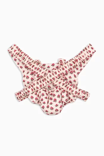 حامل دمى بتطريز زهور 