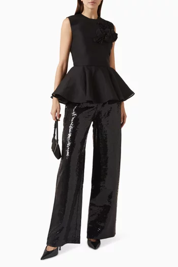 Sequin-embellished Boyfriend Pants