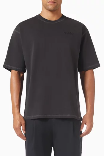 Jive Logo-embroidered T-shirt in Cotton