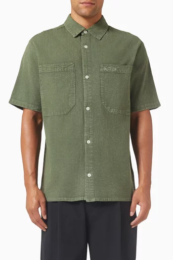 Overdye Shirt in Seersucker