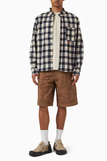 قميص سيروكو بنقشة مربعات