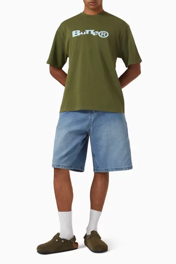 Blotch Bermuda Shorts in Denim