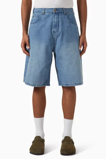 Blotch Bermuda Shorts in Denim