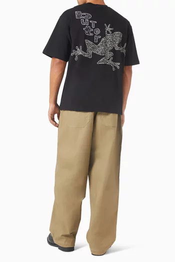 Croaker-print T-shirt in Cotton