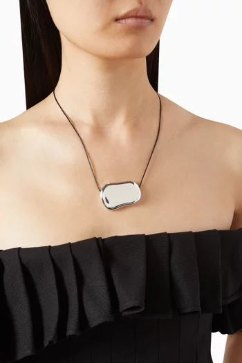 Julia Cord Necklace in 18kt Silver-plated Brass