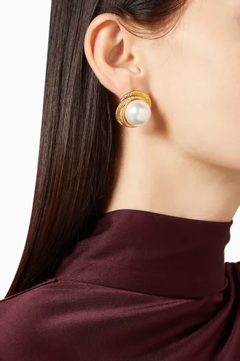 Gigi Earrings in Gold-Plated Metal