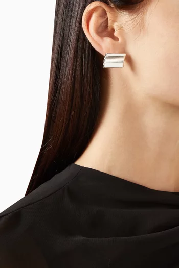 Autumn Earrings in Silver-Plated Metal