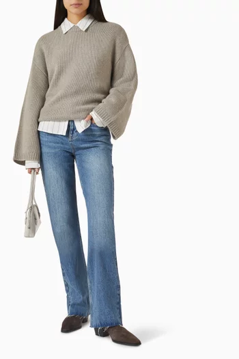 Chunky Oversized Sweater in Cashmere