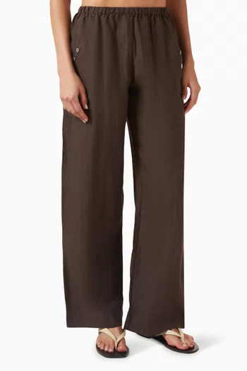 Angle Pocket Pants in Linen