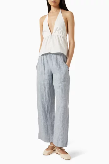 Angle Pocket Pants in Linen