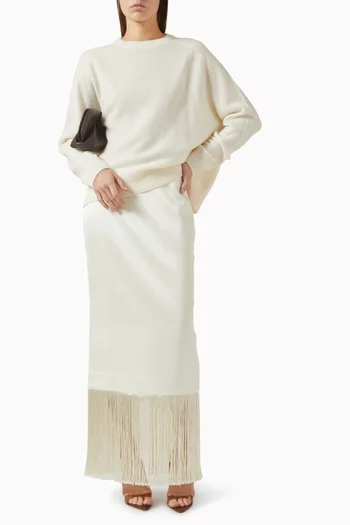 Boyfriend Crewneck Sweater in Cashmere