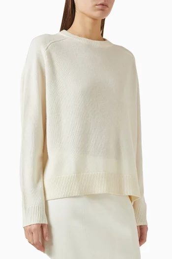 Boyfriend Crewneck Sweater in Cashmere