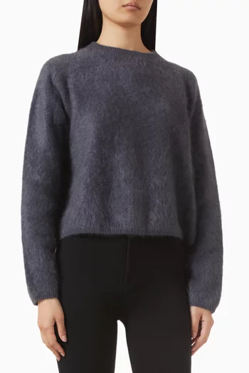 Brushed Crewneck Sweater in Cashmere