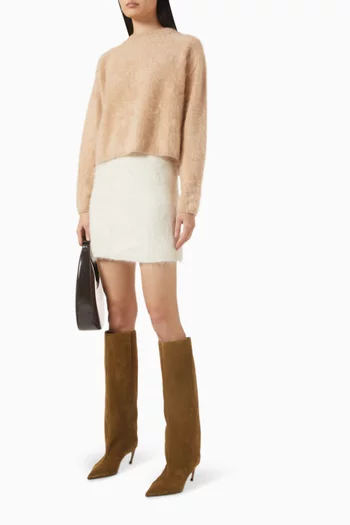 Crewneck Sweater in Brushed Cashmere