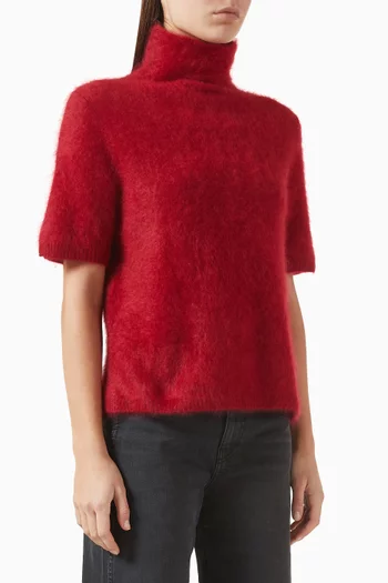 Brushed Turtleneck Sweater in Cashmere