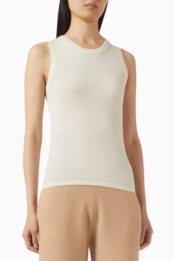 Featherlight Singlet in Cashmere-silk Blend