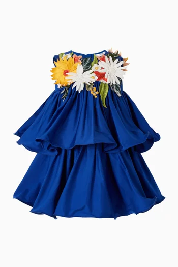 Amalfi Dress in Cotton Satin