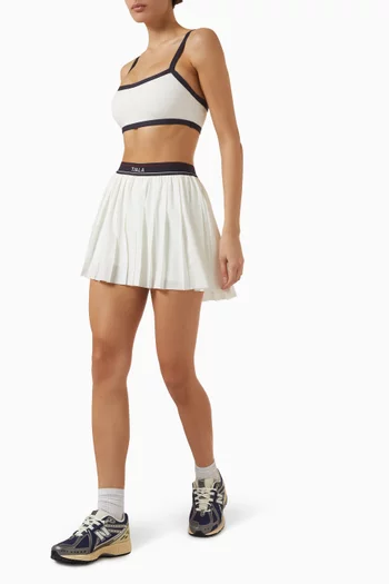 DayFlex Logo Waistband Pleated Skort