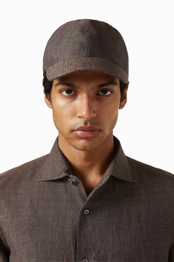 Baseball Cap in Linen