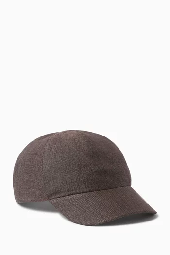 Baseball Cap in Linen