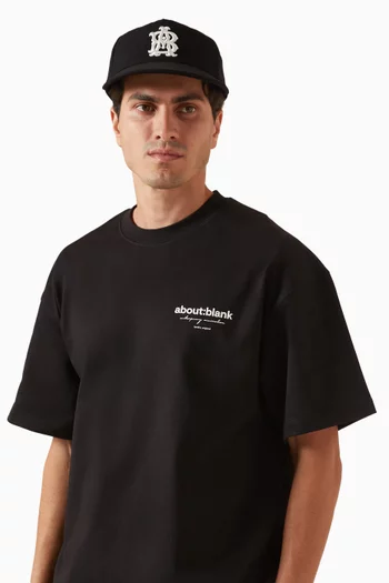 كاب بأحرف شعار الماركة مزيج صوف