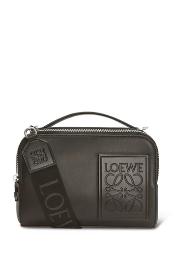 Mini Logo Patch Camera Bag in Leather