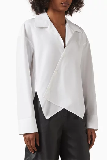 Asymmetrical Shirt in Cotton