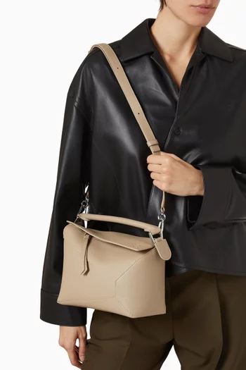 حقيبة بازل إيدج صغيرة جلد عجل