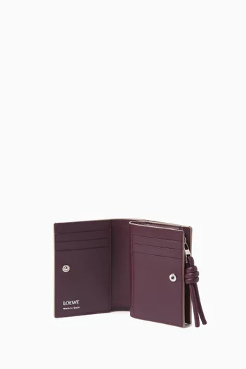 Knot Compact Wallet in Leather