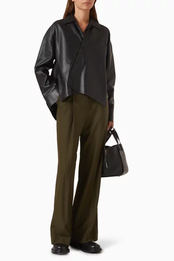 بنطال بقصة ساق واسعة