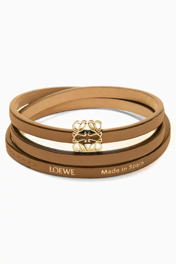 Anagram Twist Bracelet in Leather