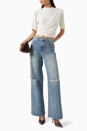 Willoughby Straight-leg Crop Jeans in Denim