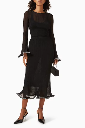 بلوزة مايبري مطرزة بالكريستال