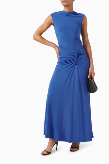 فستان أكاسيا بكشكش جيرسيه