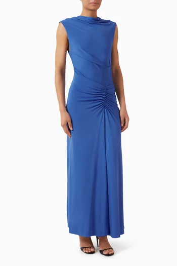 فستان أكاسيا بكشكش جيرسيه