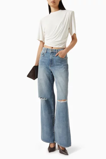 تي شيرت رولي بقصة قصيرة