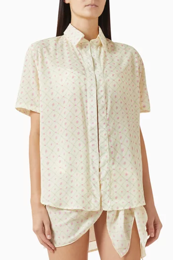 قميص جيبسي بنقشة