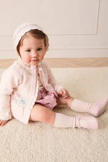 حذاء ماري جين جلد