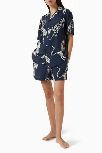 Emeli Pyjama Set in Cotton-silk Blend